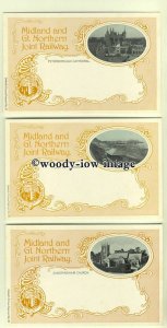 ry888 - Midland & Great Northern Joint Railway 6 postcards by Dalkeith all shown