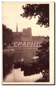 Old Postcard Paris Strolling L lle Saint Louis Notre Dame