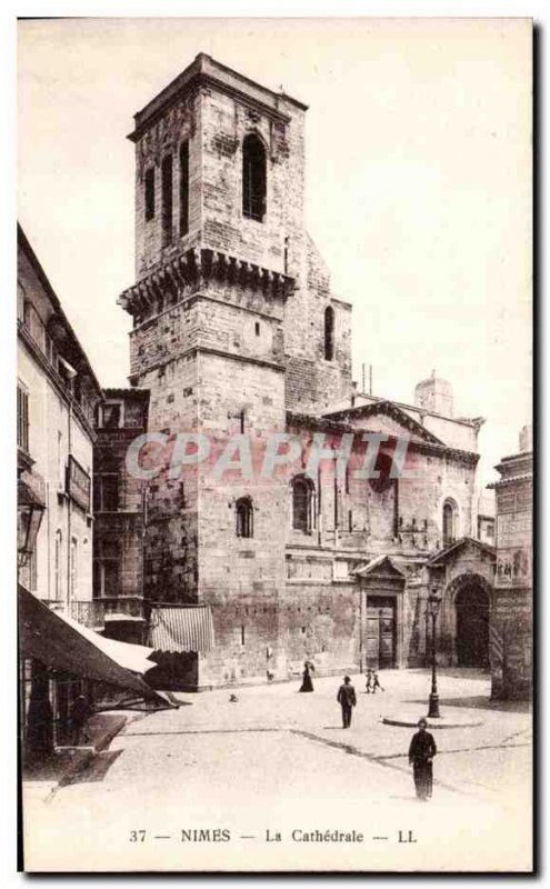 Old Postcard Nimes La Cathedrale