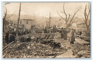 Omaha Nebraska NE RPPC Photo Postcard Idlewild Club 25 Dead Tornado 1913 Antique