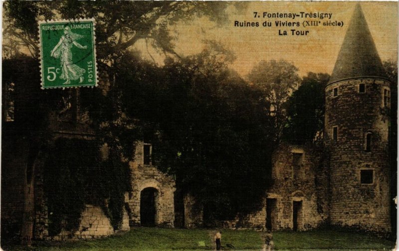 CPA FONTENAY-TRESIGNY - Ruines du Viviers (XIII s.) - La Tour (292549)