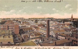 Panorama Lawrence Massachusetts 1907 postcard