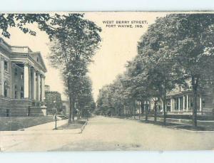 Divided-Back STREET SCENE Fort Wayne Indiana IN hp3188