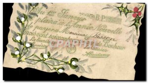 Old Postcard Wishes Flowers