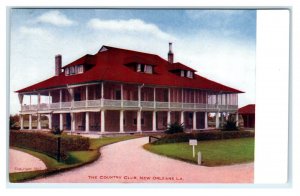 NEW ORLEANS, LA Louisiana  ~  The COUNTRY CLUB 1907 Golfing Postcard