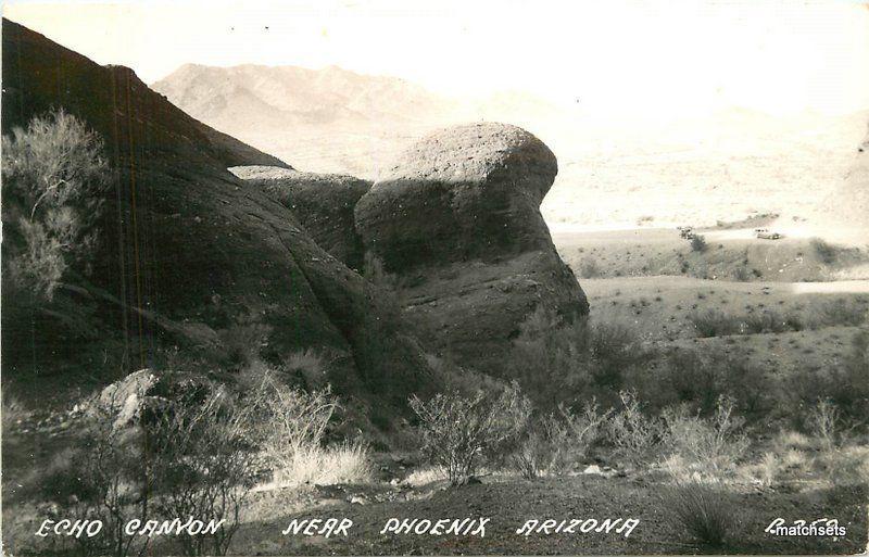 Echo Canyon 1940s Phoenix Arizona RPPC real photo postcard 11246