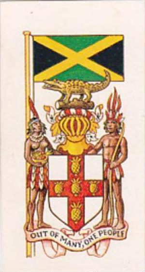 Brooke Bond Tea Trade Card Flags &  Emblems No 14 Jamaica