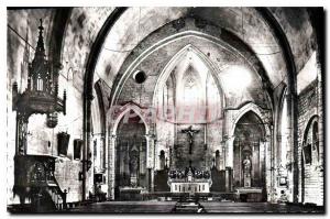 Postcard Old Frontignan Herault The Interior of the Church