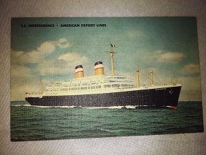 SS Steamship Independence Transatlantic Service American Export Lines