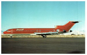 Braniff International Boeing 727-227 at Las Vegas 1981 Airplane Postcard