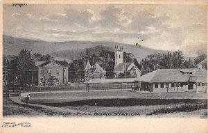 Great Barrington Massachusetts Train Station Vintage Postcard AA38063
