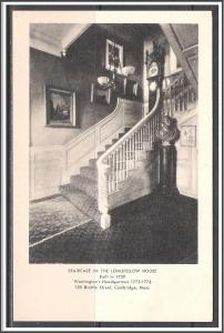 Massachusetts, Cambridge Longfellow House Staircase Undivided - [MA-638]