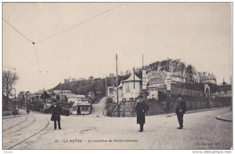 LE HAVRE, Seine Maritime, France, 1900-19110's; Le Raidillon De Sainte Adresse