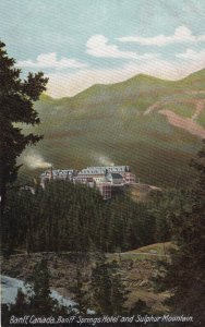 BANFF, Alberta, Canada, PU-1907; Banff Springs Hotel And Sulphur Mountain