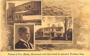 Portrait of Gen. Banks Homestead Waltham, Massachusetts  