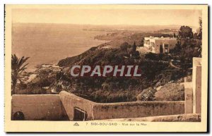 Old Postcard Sidi Bou Said sea view