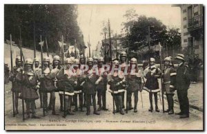 Nancy Old Postcard Historical Cortege of Men & # 39armes Alsace (1477) TOP