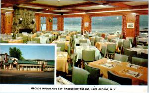 LAKE GEORGE, NY New York   SKY HARBOR Restaurant   c1950s Roadside  Postcard