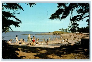 1972 Block Rock Beach in Point Pleasant Park Nova Scotia Canada Postcard