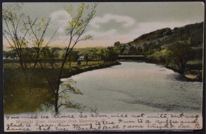 Winooski River, Greetings from Waterbury, VT - 1907