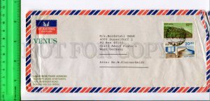 425412 INDIA to GERMANY 1990 year real posted air mail COVER