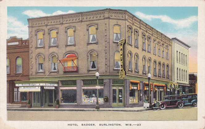 Hotel Badger - Burlington WI, Wisconsin - WB