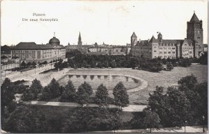 Poland Posen Die Neue Kaiserpfalz Poznań Vintage Postcard 03.82
