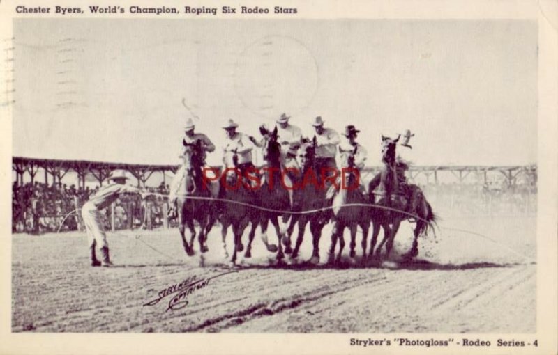 Stryker's Rodeo Series4 CHESTER BYERS, WORLD CHAMP, ROPING SIX RODEO