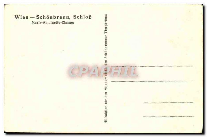 Old Postcard Wien Schloss Schonbrunn Maria Antoinette Zimmer