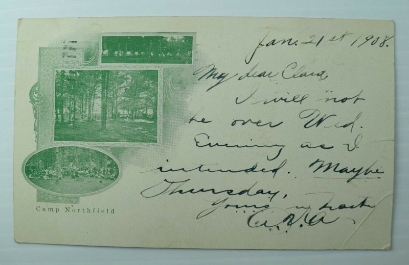 1898-1908 Camp Northfield, Mass. Postcard P76