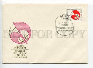 291151 EAST GERMANY GDR 1972 COVER Berlin problems of socialism cancellations