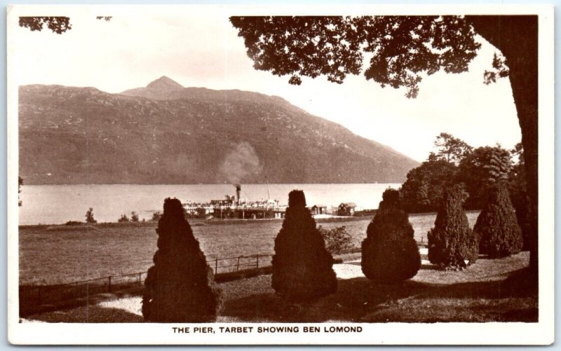 Postcard - The Pier, Tarbet Showing Ben Lomond - Tarbet, Scotland