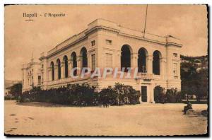 Italia - Italy - Naples - Napoli - L & # 39Acquario - Old Postcard