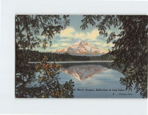 Postcard Reflection in Lost Lake, Mt. Hood, Oregon