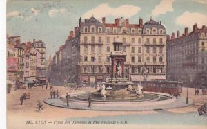 France Lyon Place des Jacobins et Rue Centrale 1910