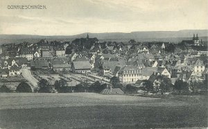 Postcard Germany Donauschingen cityscape panoramic view