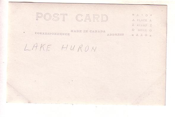 Real Photo, Lake Huron, Ontario