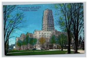 Vintage 1940's Postcard East Block of the Parliament Building Toronto Canada