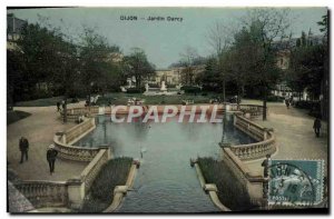 Old Postcard Dijon Jardin Darcy