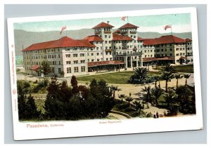 Vintage 1900's Advertising Postcard Panoramic Hotel Raymond Pasadena California