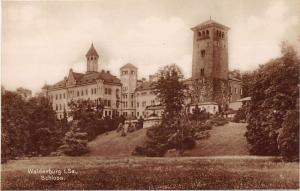 Waldenburg Germany Schloss Castle Exterior Real Photo Antique Postcard J79816