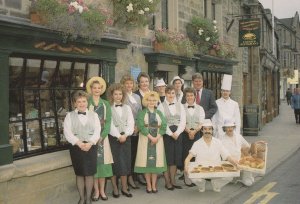 Duke Of Rutland Old Bakers Bakery Bakewell Puddings Staff Postcard