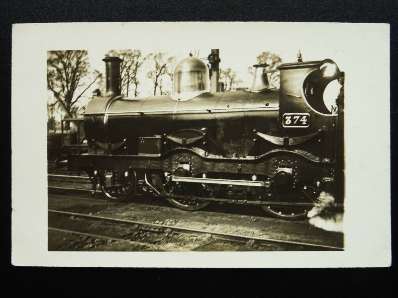 G.N.R. Great Northern Railway STEAM LOCOMOTIVE 'lll' Class No.374 RP Postcard