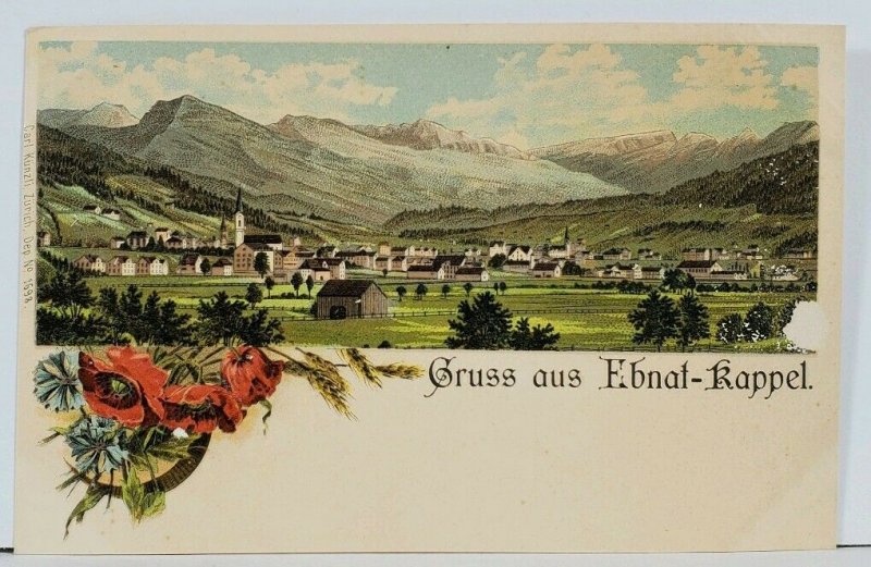 Switzerland Gruss Aus Ebnat-Kappel c1900 View Postcard G16