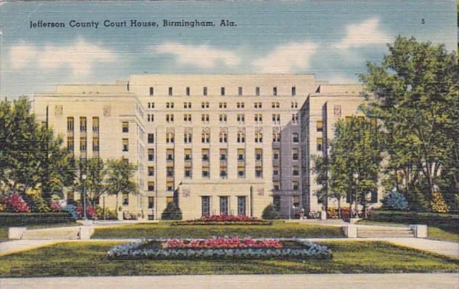 Alabama Birmingham Jefferson County Court House 1943