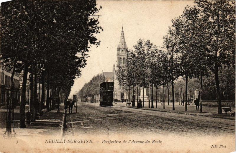 CPA NEUILLY sur SEINE Perspective de l'Avenue du Roule (412829)