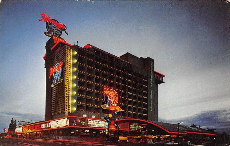 South Lake Tahoe Nevada 1970s Postcard Harvey's Resort Hotel Casino
