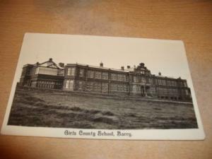 GIRLS COUNTY SCHOOL,BARRY,CARDIFF,RP,WALES POSTCARD