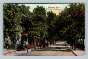 Excelsior Springs MO, Monfort House, Excelsior Street Vintage Missouri Postcard