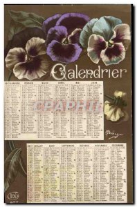 Old Postcard Fantasy Flowers Celendrier